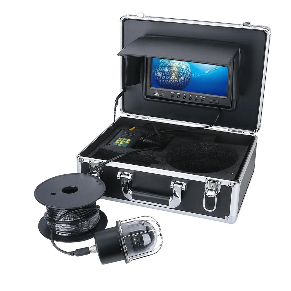Caméra pêche 360° rotative avec enregistreur DVR 9" 100M IP68 - Détecteur poissons panoramique