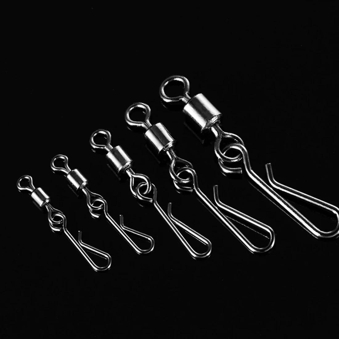 Émerillons barrel snap 10 pièces pour connecter leurres - Pêche en mer et trolling, raccords résistants