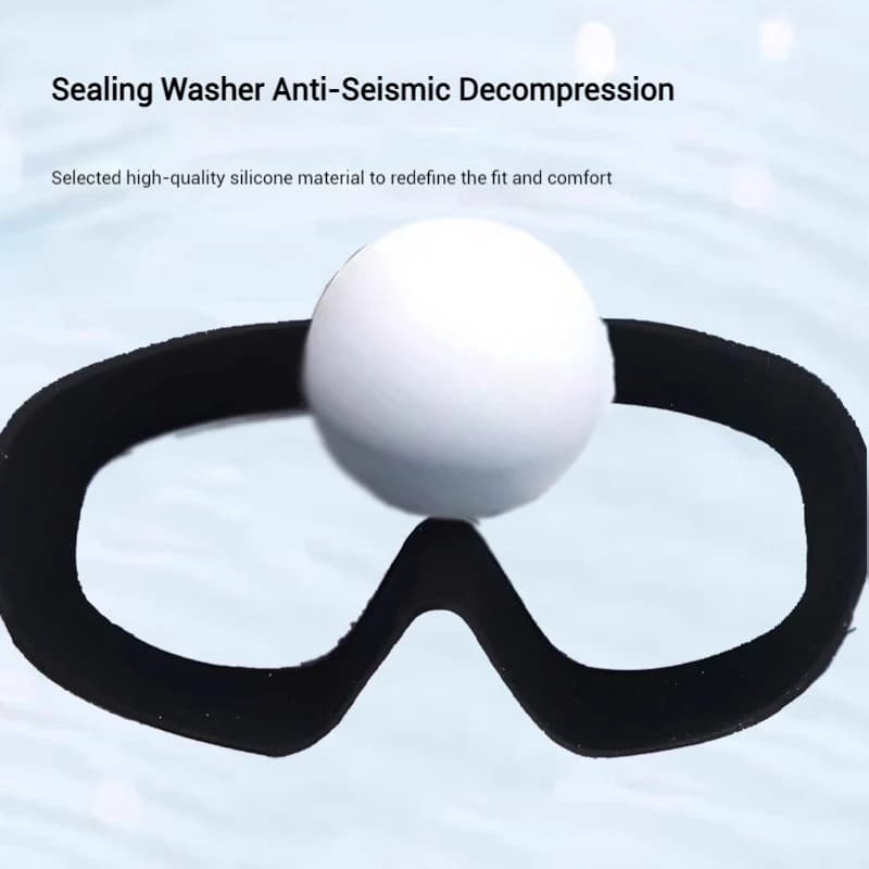 Lunettes de natation colorées électroplacées anti-buée grandes montures UV400 - Style et performance
