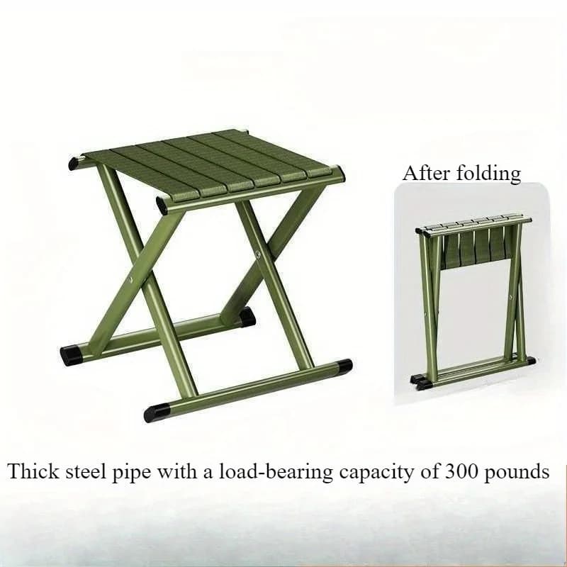 Tabouret pliant double usage pêche camping barbecue portable épais Magza extérieur