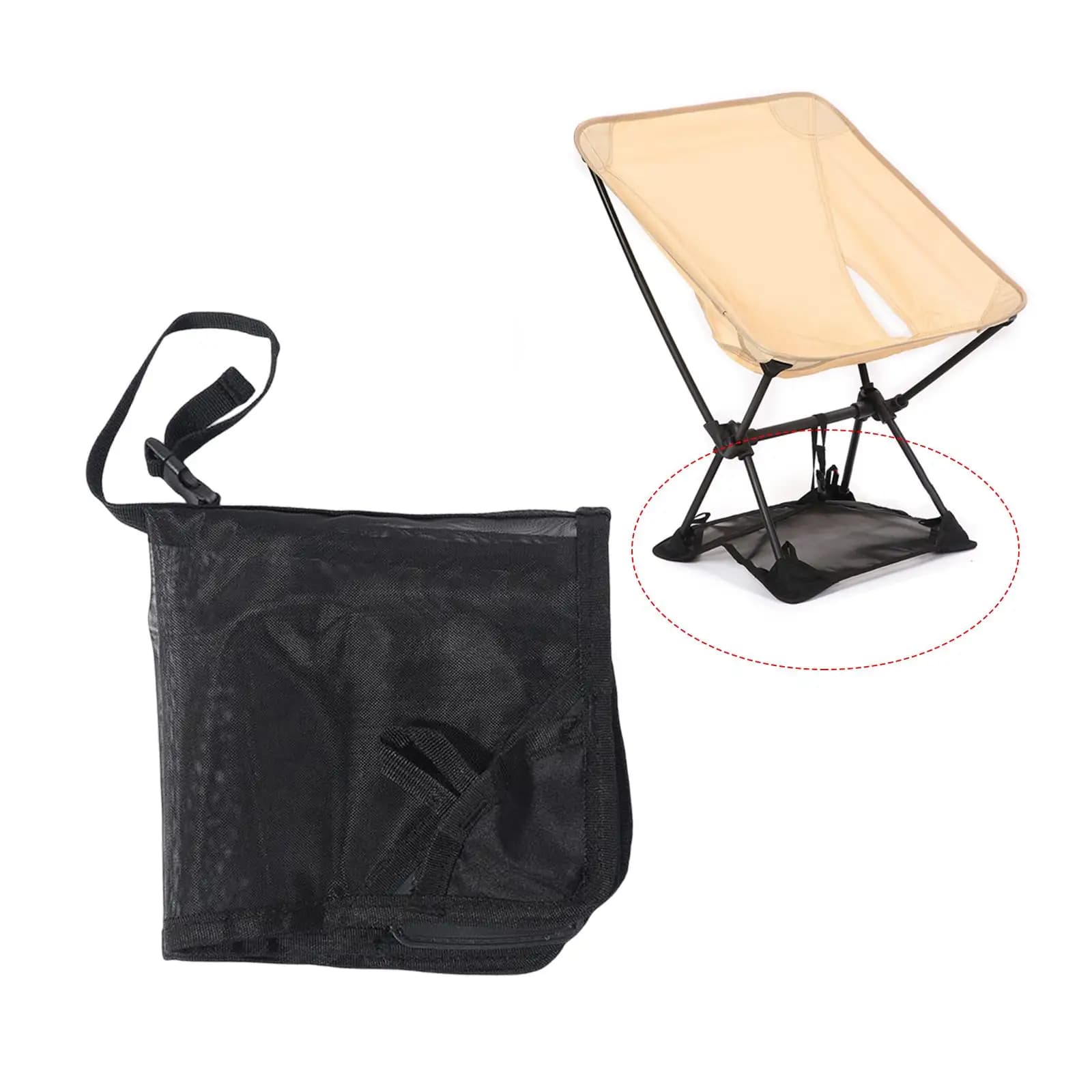Chaise pliante anti-affaissement pour pêche sur sol meuble - Prévention enfoncement plage camping
