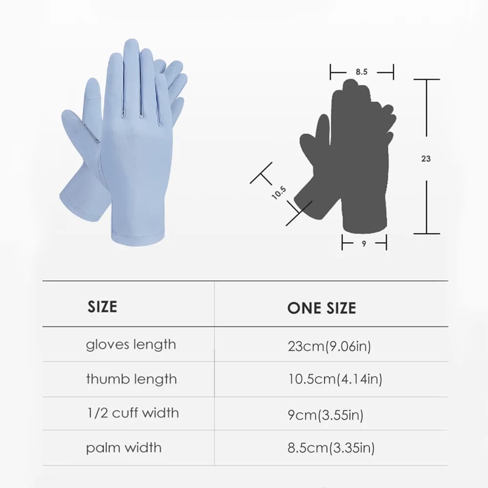 Gants de pêche été OhSunny légers anti-UV UPF 2000+ tissu céramique pour cyclisme et pêche