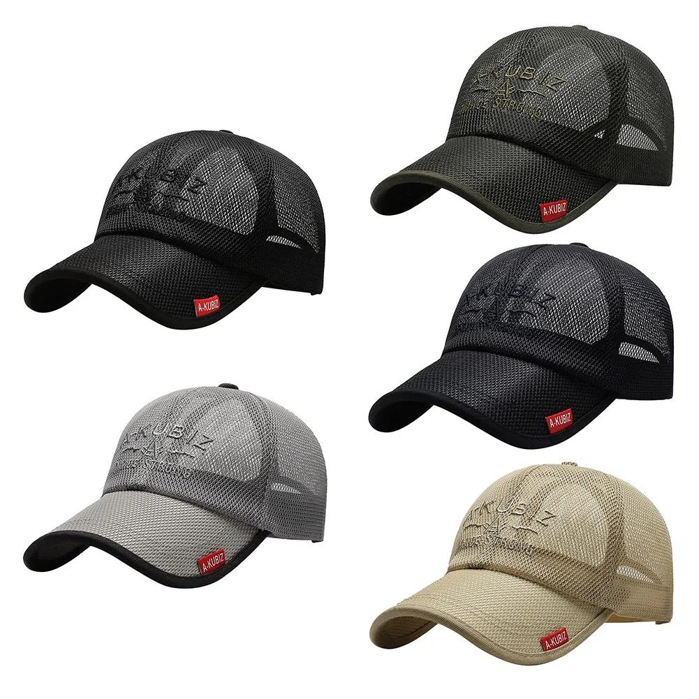 Casquette mesh protection UV pêche été - Chapeau camping randonnée respirant unisexe