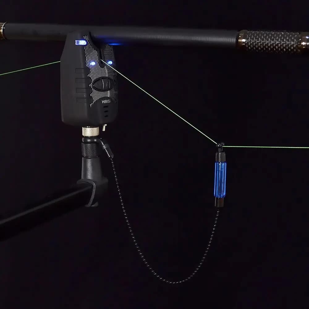 Kit alarme et swinger Hirisi 4 couleurs LED pour pêche à la carpe - Accessoires complets