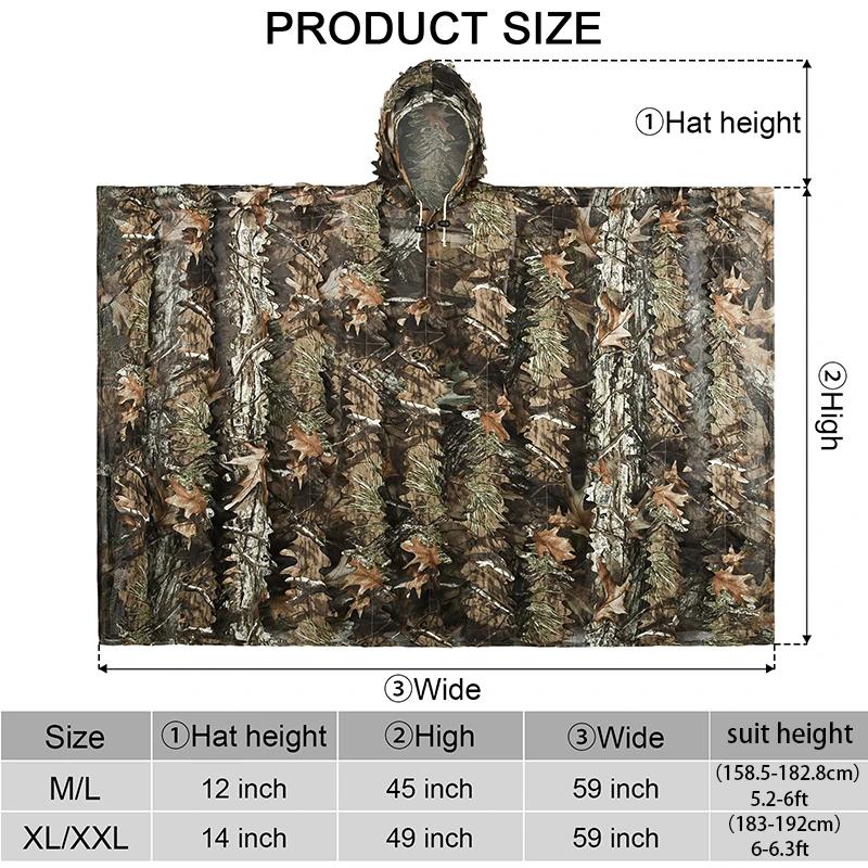 Veste champ équipement observation oiseaux Ghillie - tenue camouflage chasse pêche tactique homme