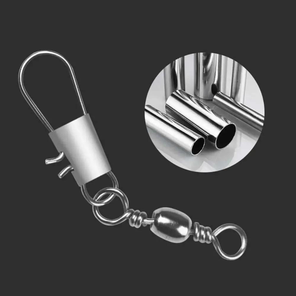 100 émerillons à roulement JSFUN 5 tailles avec clips Fastlock pour montages pêche