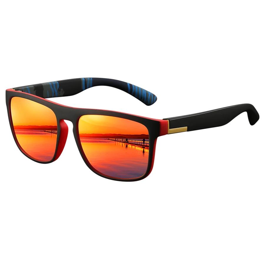 Lunettes de soleil carrées vintage polarisées luxe - Conduite pêche homme femme UV400
