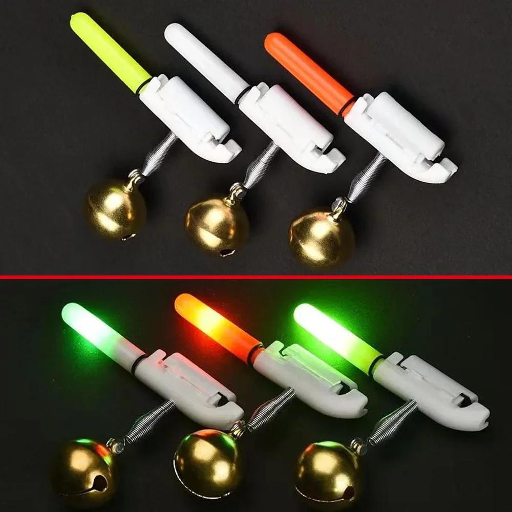 Kit complet alarme lumineuse Fish Bite avec chargeur USB batterie CR425 pour pêche nocturne