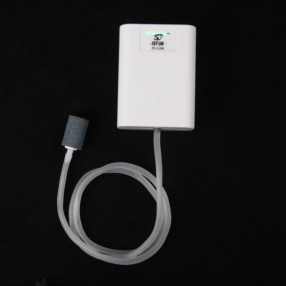 Pompe à oxygène aquarium JSFUN USB rechargeable bulleur aérateur silencieux portable pêche