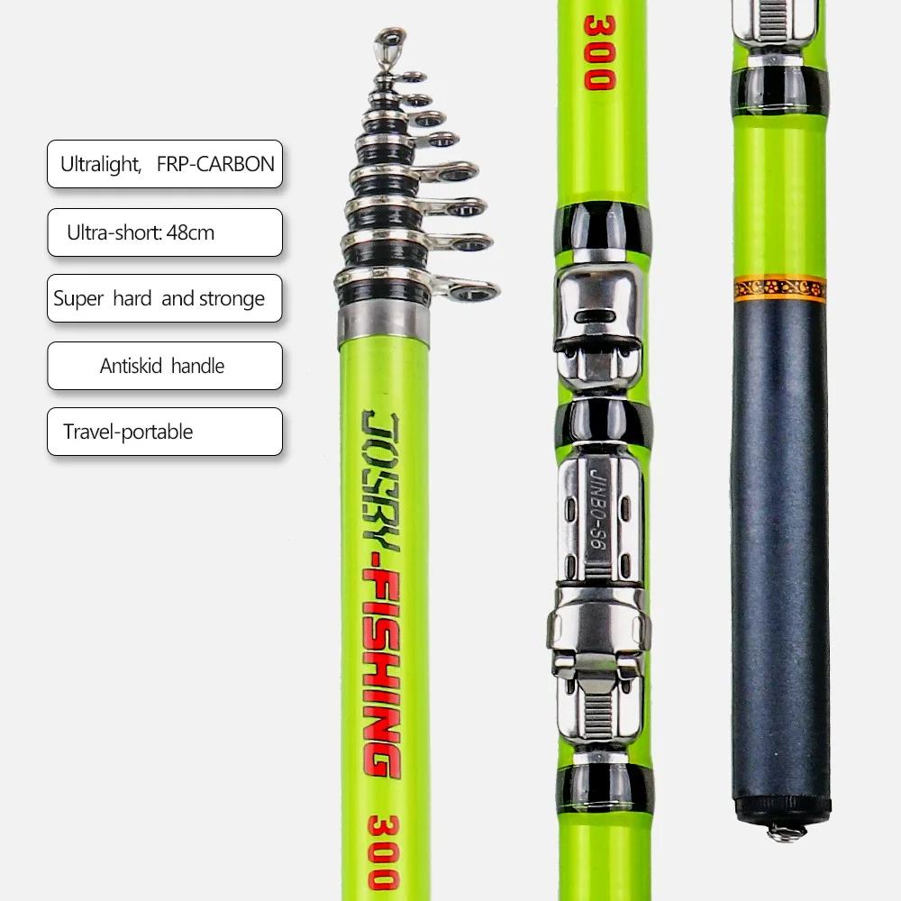 Canne télescopique BAKAWA ultralight feeder en fibre de carbone portable 1.5-3.0M eau salée/douce