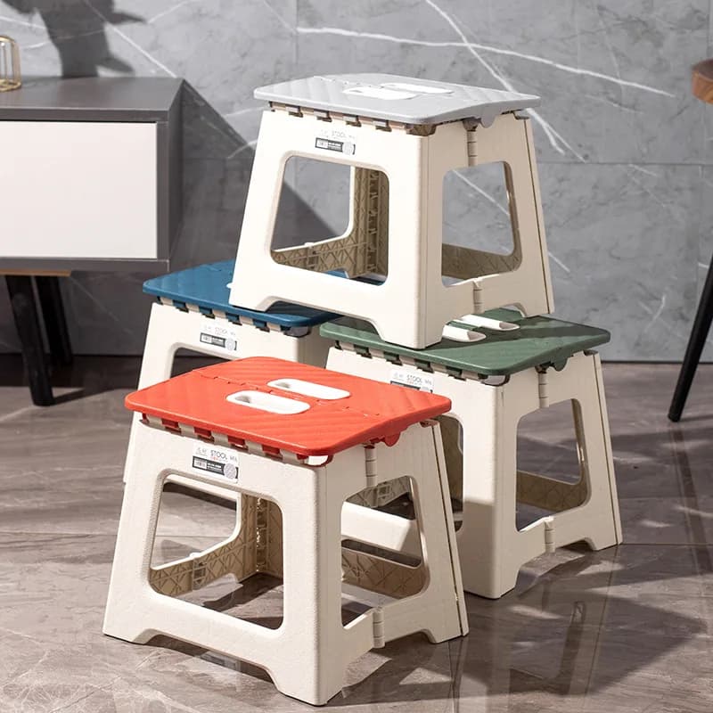 Chaise pliante en plastique renforcé MUMUCC - Siège camping pliable portable pour plage et famille