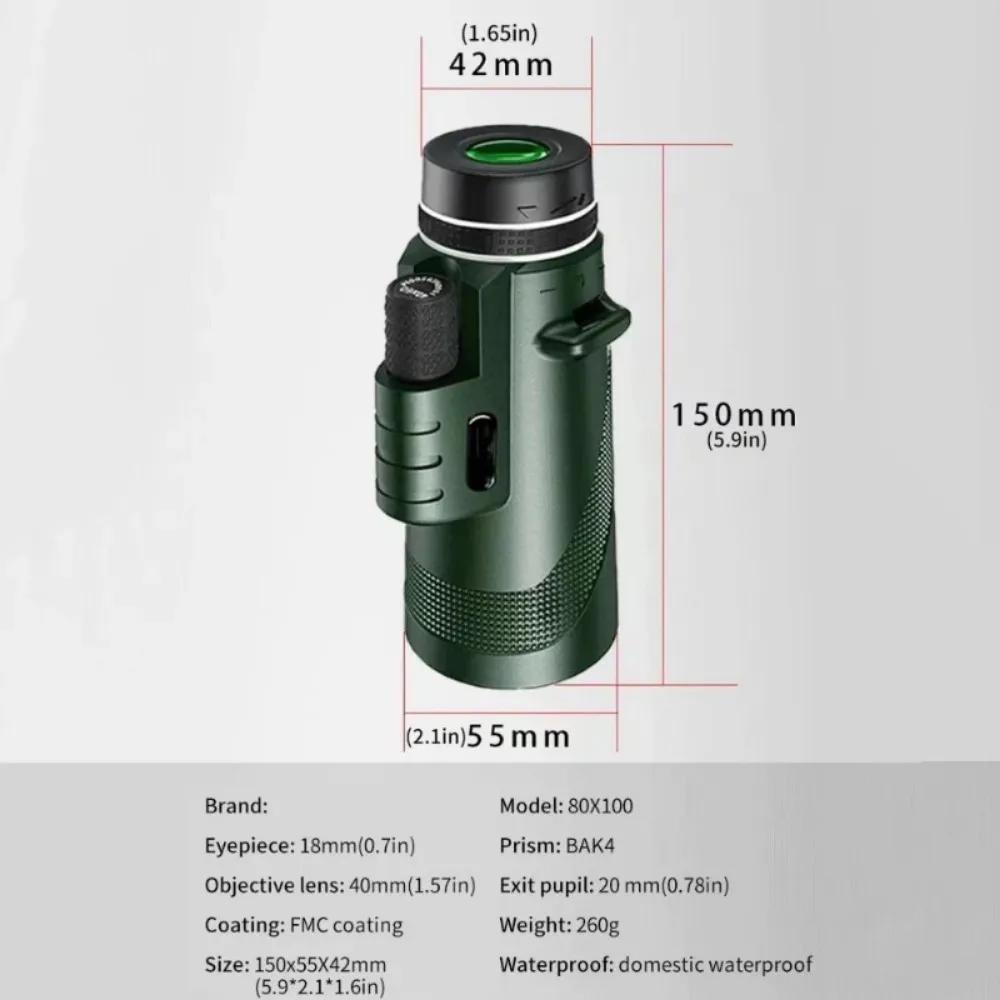 Télescope portable HD 5000m zoomable pliable pour observation longue distance chasse pêche