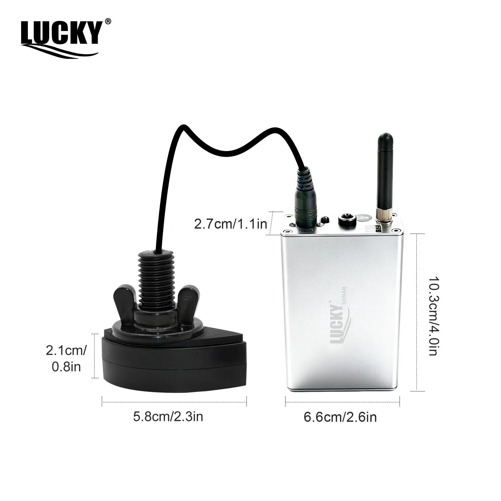 Sonar pêche portable Lucky FF718LiC-WL sans fil 100m/328ft détecteur poissons profondeur eau mer lac