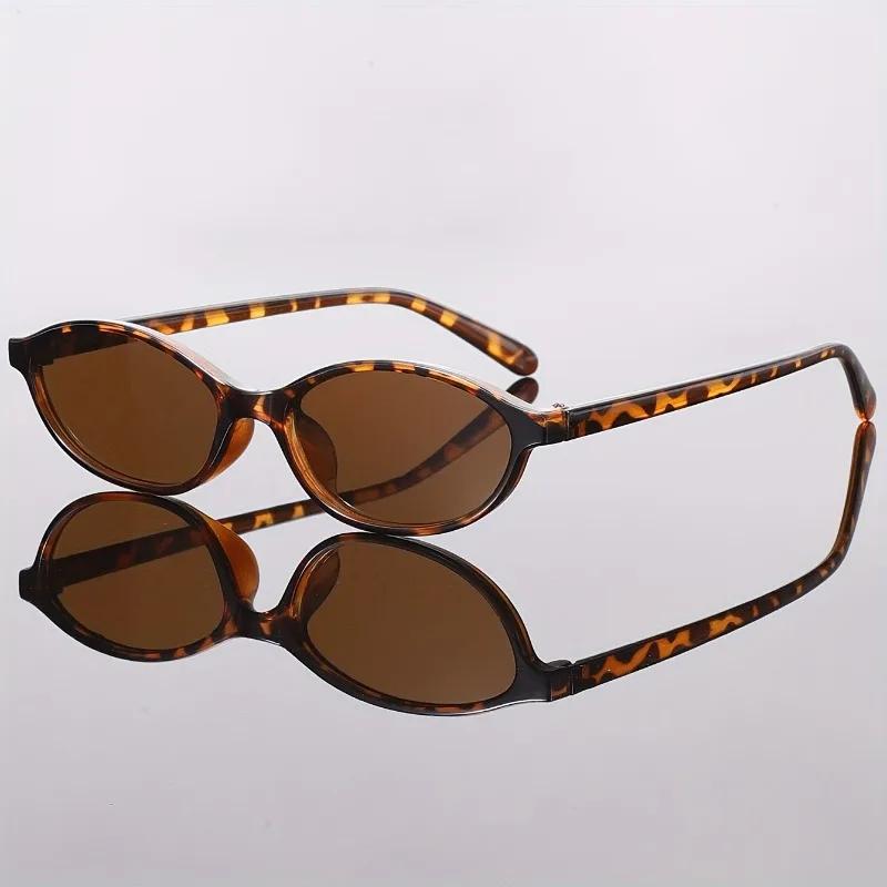 Lunettes ovales style Y2K pour pêche décontractée et photographie - Hommes et femmes