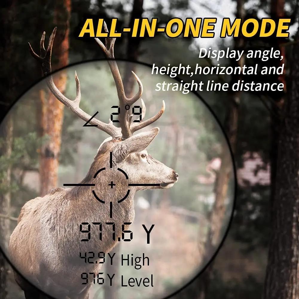 Télémètre laser REVASRI 8x avec jumelle - Mesure distance, angle, vitesse pour chasse et pêche