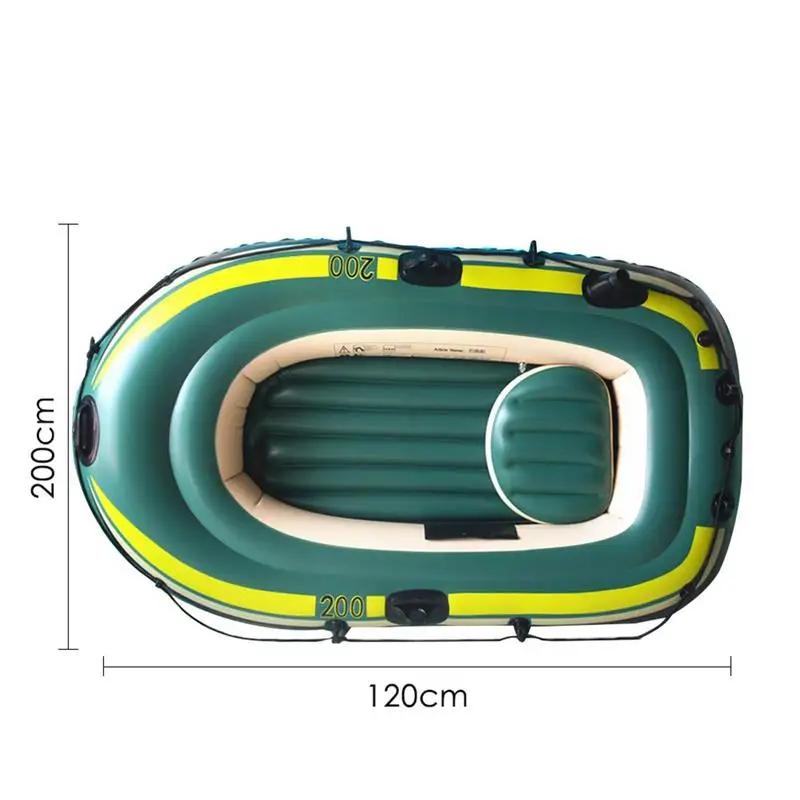 Bateau de pêche gonflable PVC pliable - Kayak robuste pour dérive pêche et rafting en rivière
