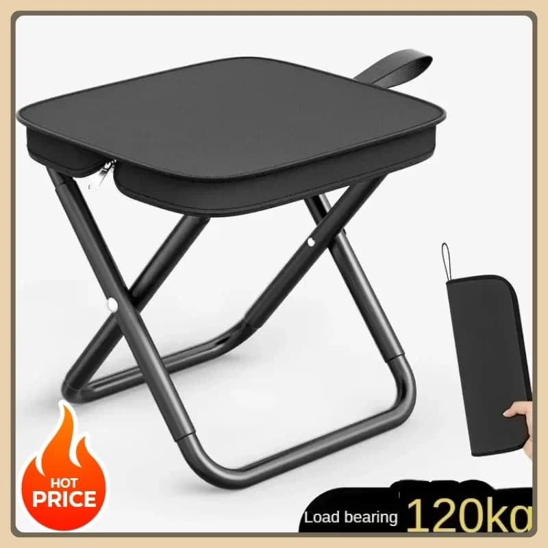 Tabouret pêche pliant ultra-léger - Siège de randonnée compact pour pêcheurs nomades