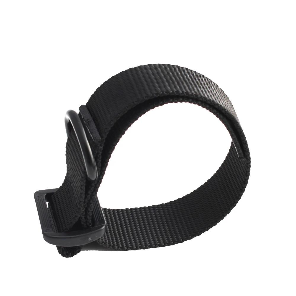 Sangle tactique pêche nylon portable multifonction fixation simple/double point