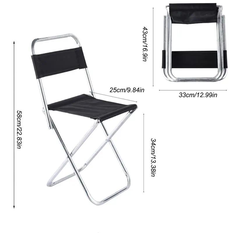 Tabouret pliant pêche portable léger - Siège camping antidérapant pour intérieur et extérieur