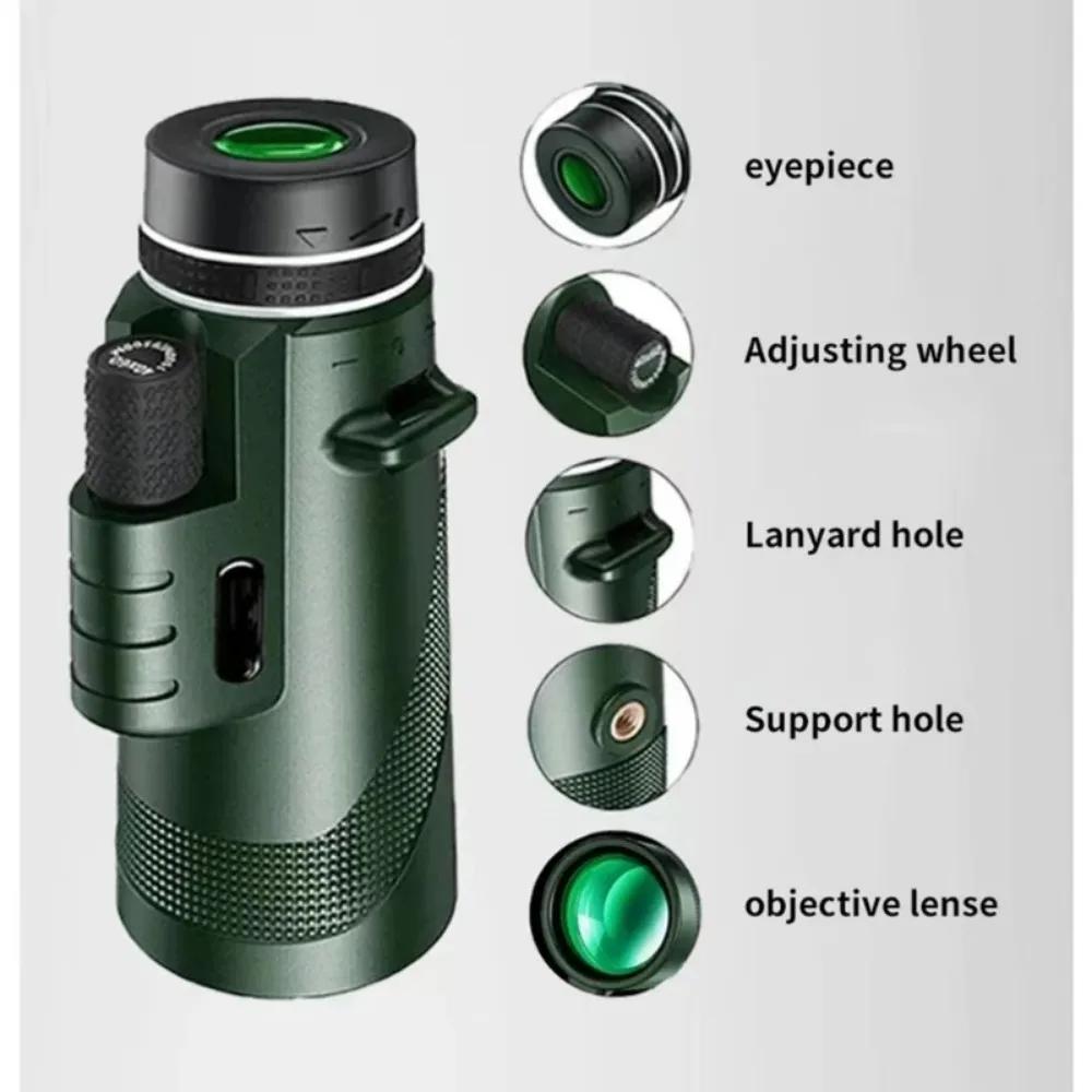 Télescope portable HD 5000m zoomable pliable pour observation longue distance chasse pêche