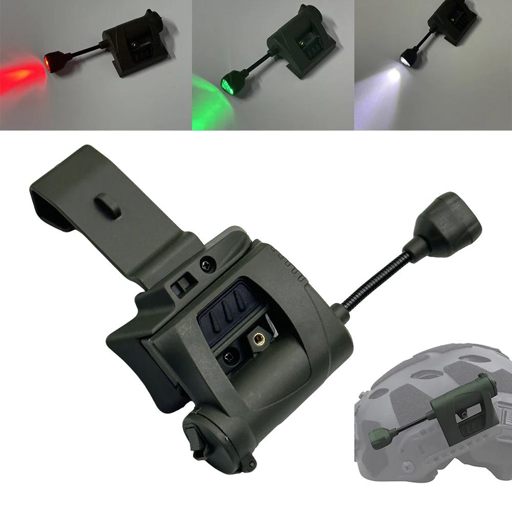 Lampe frontale tactique 3 modes LED pour casque pêche nocturne, chasse et activités outdoor