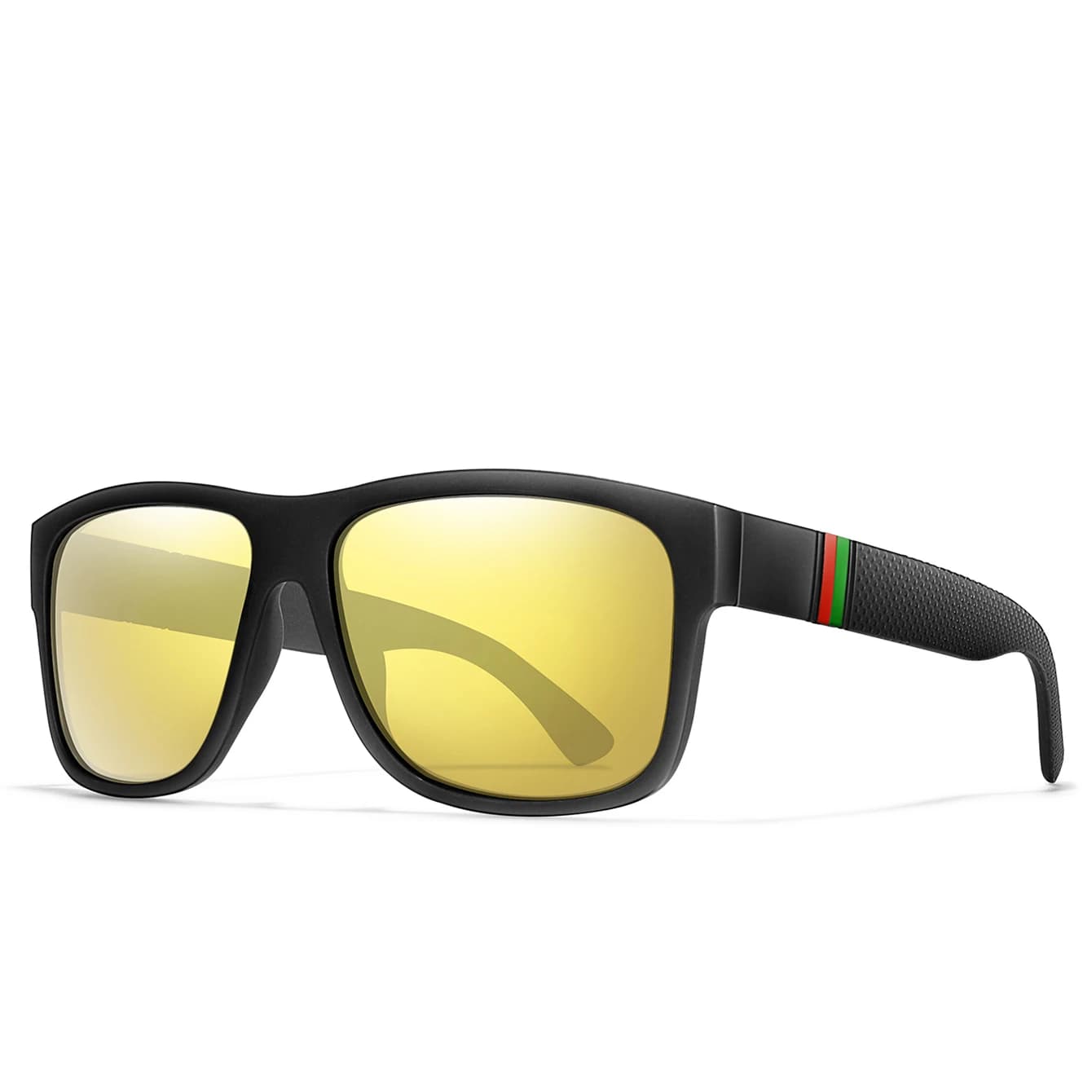 Lunettes de pêche polarisées homme grandes montures vintage UV400 pour conduite et sport