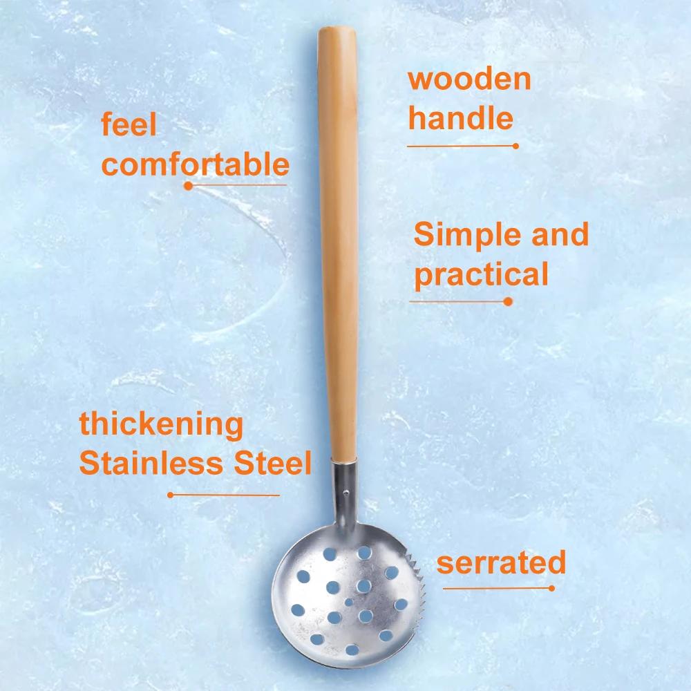 Pelle à glace FTK pour pêche blanche - Outil acier robuste pour casser et enlever la glace sur lacs gelés