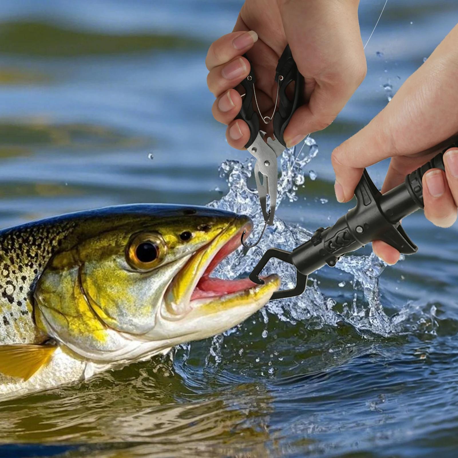 Pinces de pêche multifonctions avec extracteur d'hameçon - Outil essentiel pour pêche sur glace et flyfishing