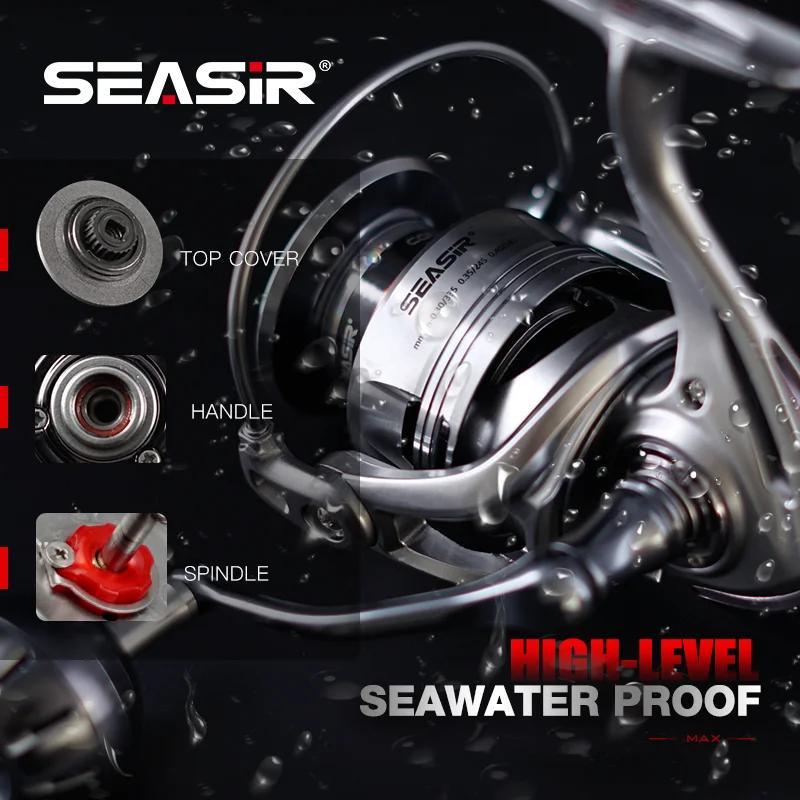 Moulinet spinning SEASIR CONTRA MAX 25KG drag - Corps aluminium 9+1BB pour pêche mer puissante