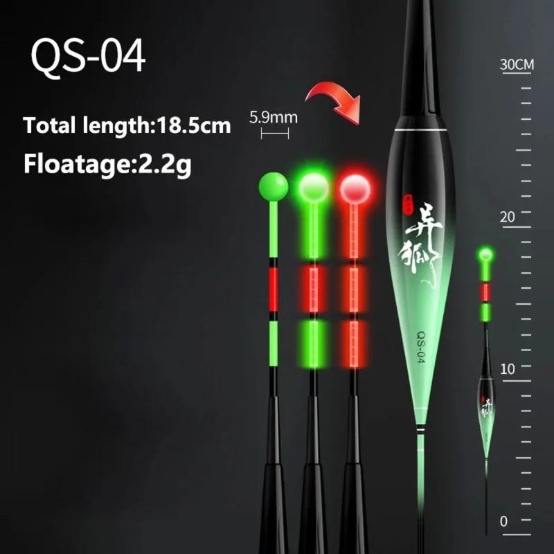 Flotteur électronique LED TINSOL 2026 pour pêche de nuit avec capteur gravité et changement couleur - 1.2g-3g