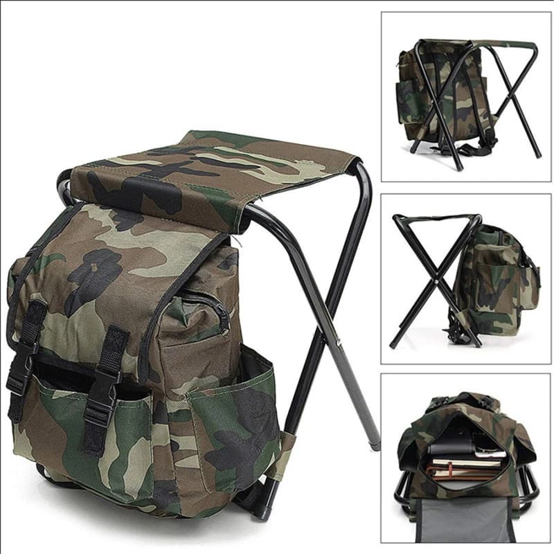 Chaise pliante rafraîchissante portable - Siège léger pour pêche, camping et randonnée