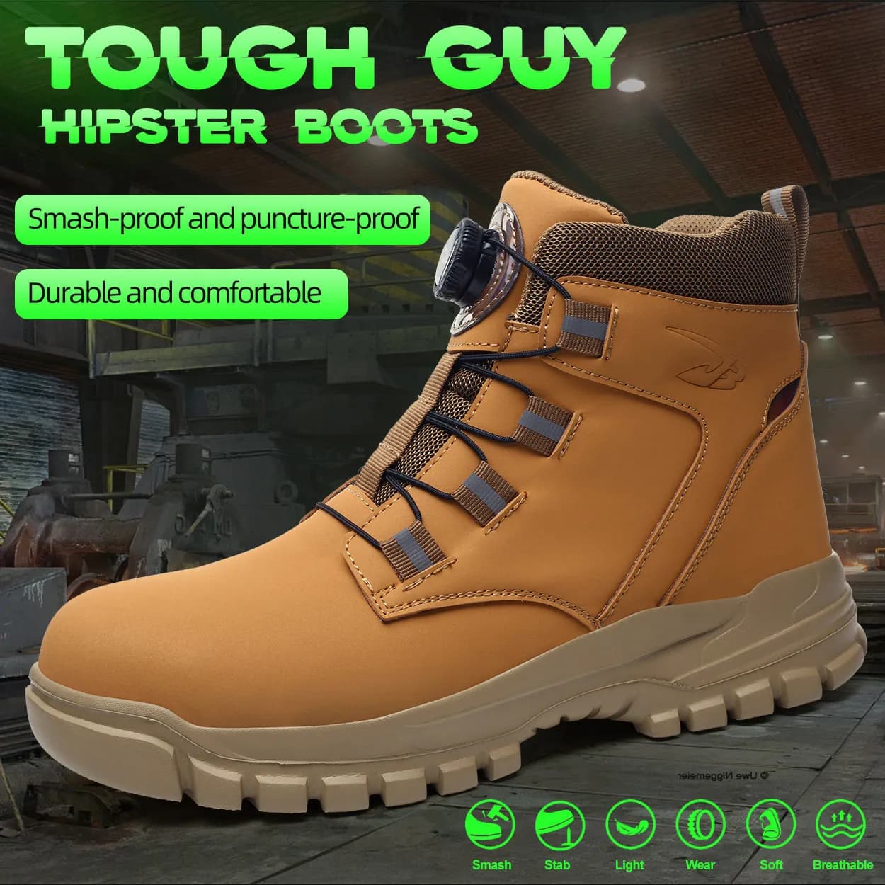 Bottes de sécurité étanches homme - Semelle anti-perforation pour pêche en rivière et travail