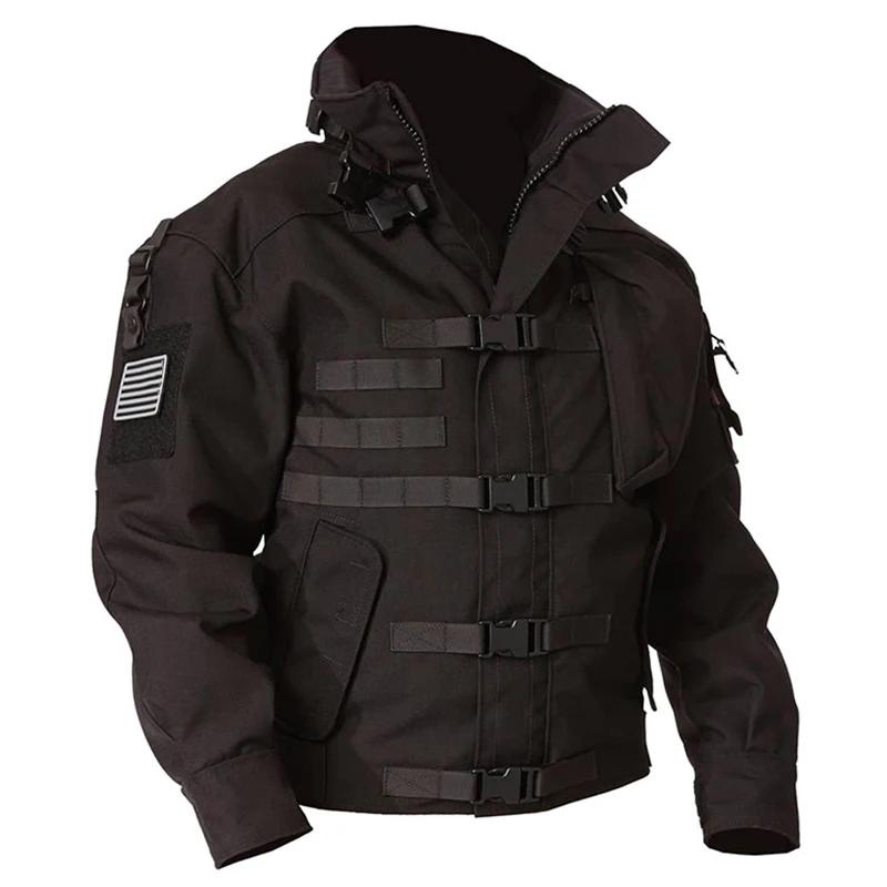 Veste bomber tactique militaire imperméable multi-poches pour randonnée pêche et chasse
