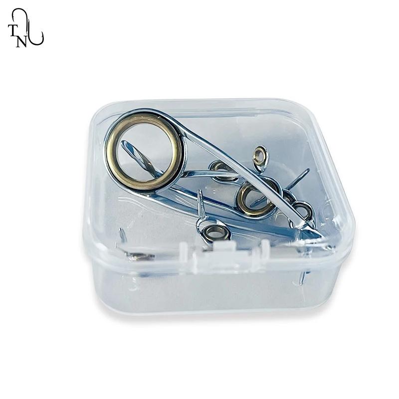 Kit 9 guides yeux canne pêche céramique acier inox TN20 réparation anneaux accessoires remplacement