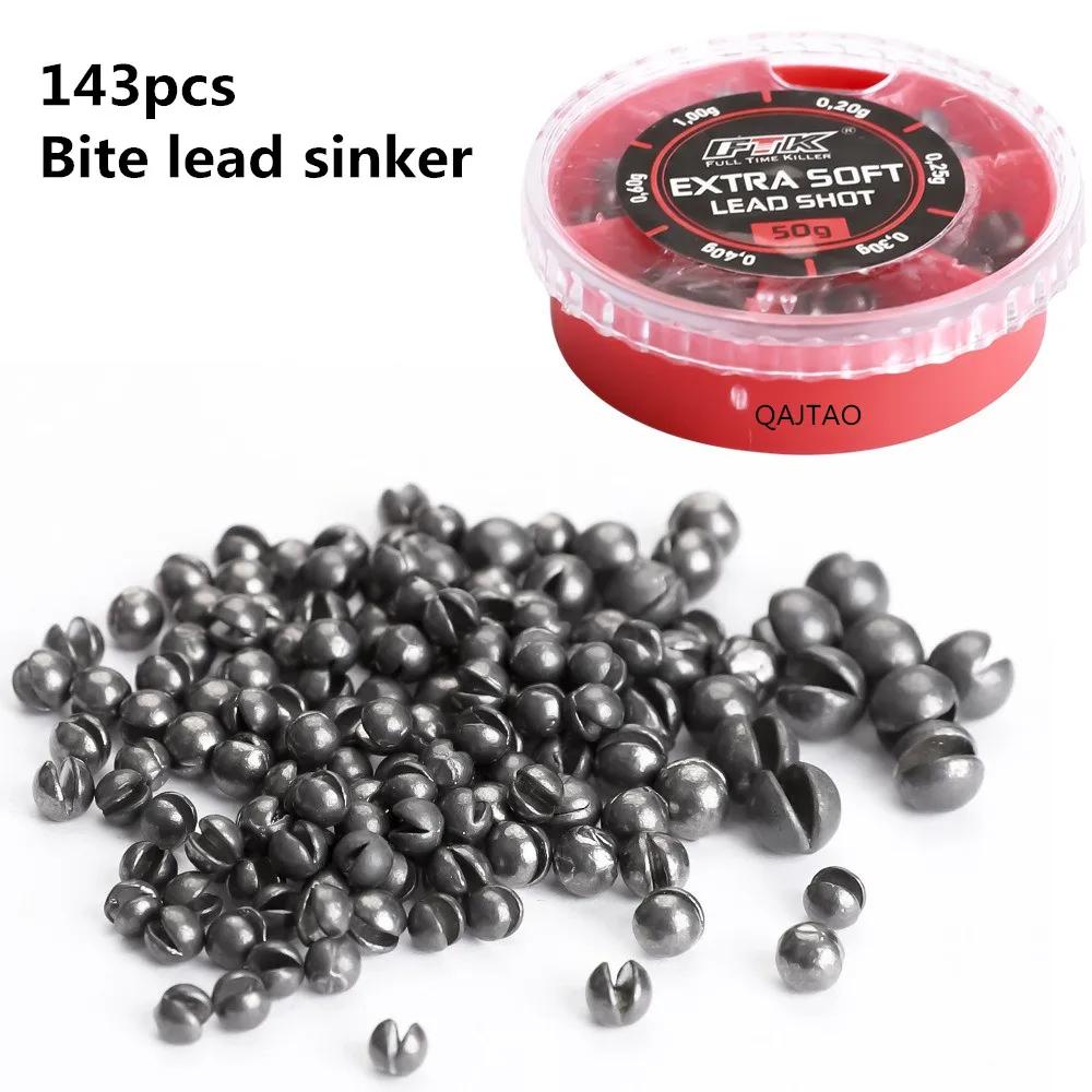 Plombs de pêche plombés extra souples 50g assortis (0.2g à 1.0g) pour montage ligne flottante et
