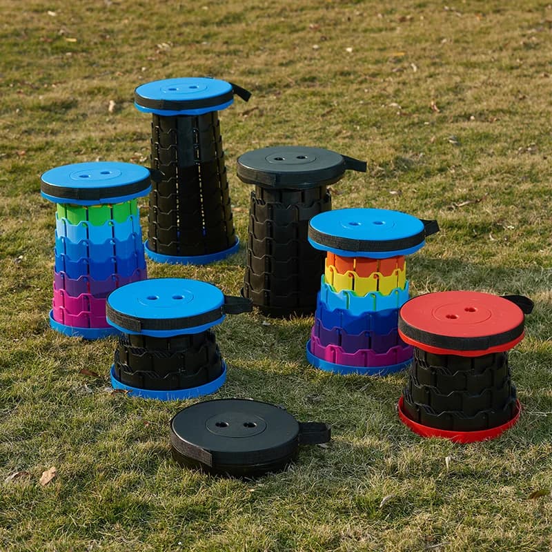 Tabouret télescopique GIANXI pour pêche et camping - Siège pliable léger avec sac de transport