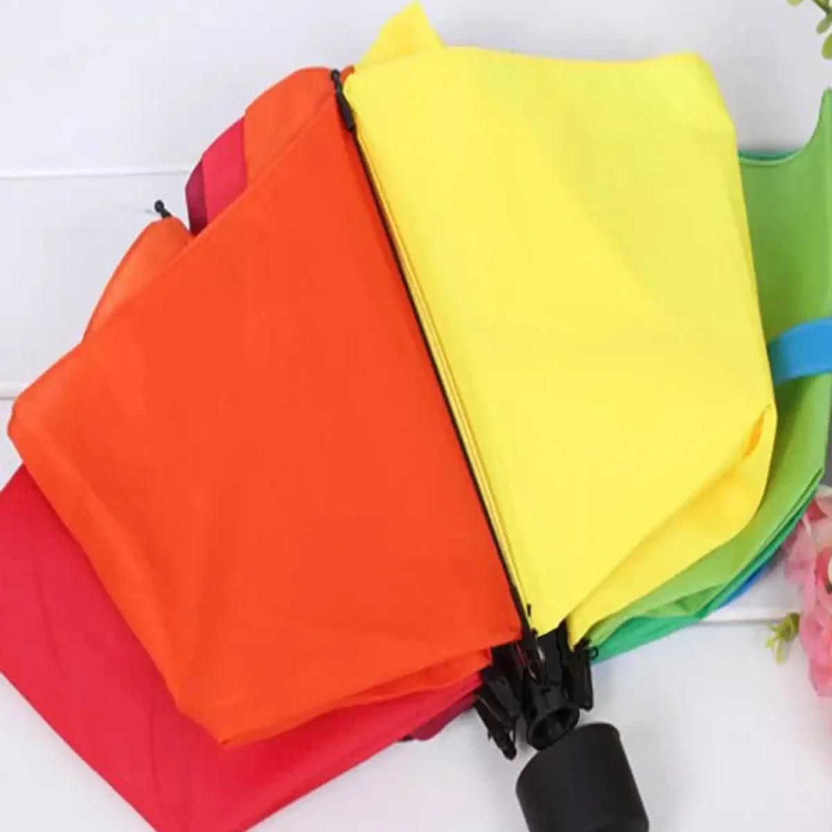 Parapluie pliable arc-en-ciel Wonder - Compact et stylé pour déplacements de pêche