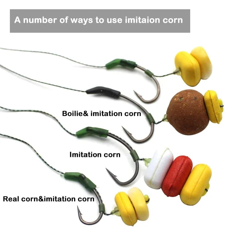 Leurre maïs flottant pour pêche à la carpe - Appât pop-up haute flottabilité S/L - Accessoires hair rig