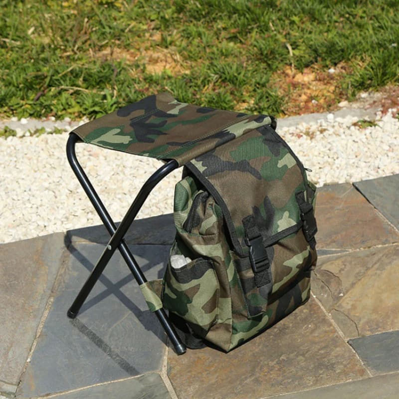 Chaise pliante rafraîchissante portable - Siège léger pour pêche, camping et randonnée