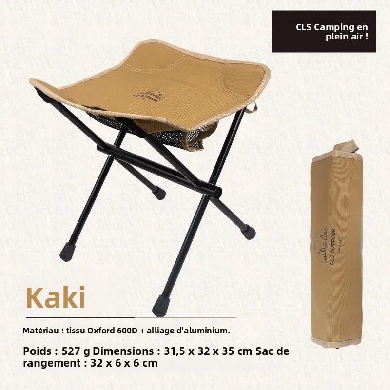 Chaise lune MOUNTAINHIKER en alliage aluminium pour pêche - Ultralégère, pliable et portable