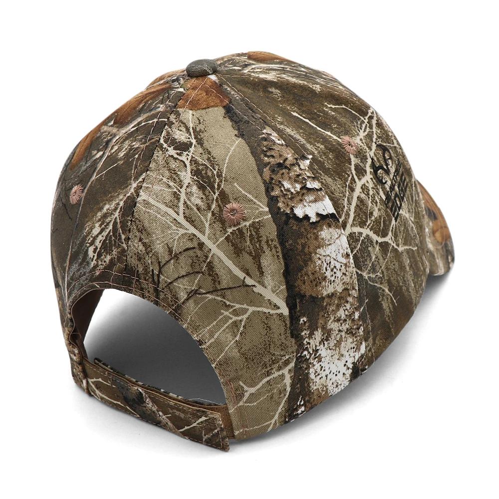 Casquette camouflage 3D tête de cerf KOEP - Chapeau pêche chasse jungle pour hommes outdoor