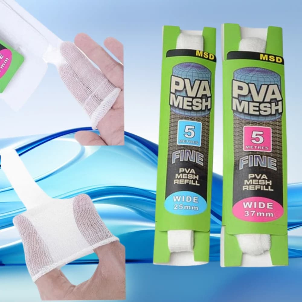 Filet PVA soluble recharge 5m/20m pêche carpe feeder enveloppe appâts 25-44mm
