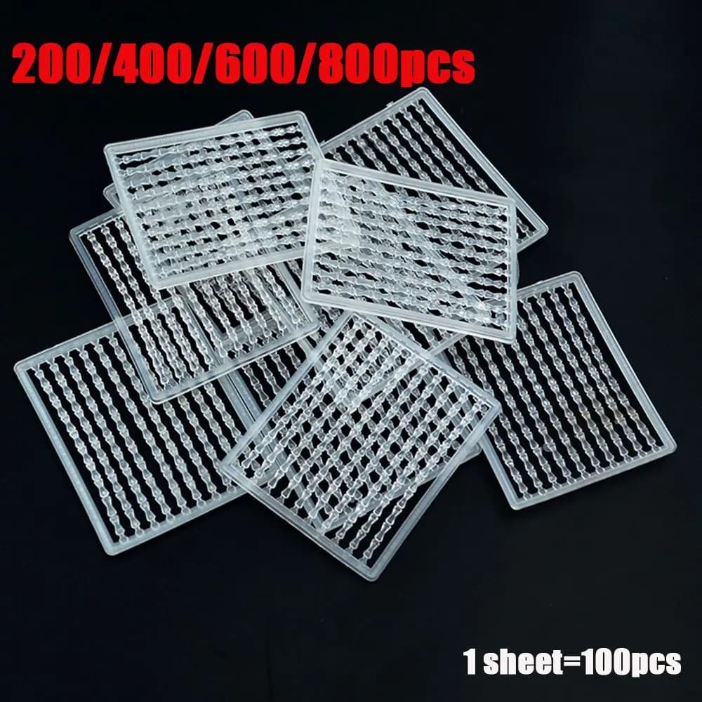 Stops à bouillettes TPR 200-800 pièces pour montages hair rig et pop-up en pêche carpe