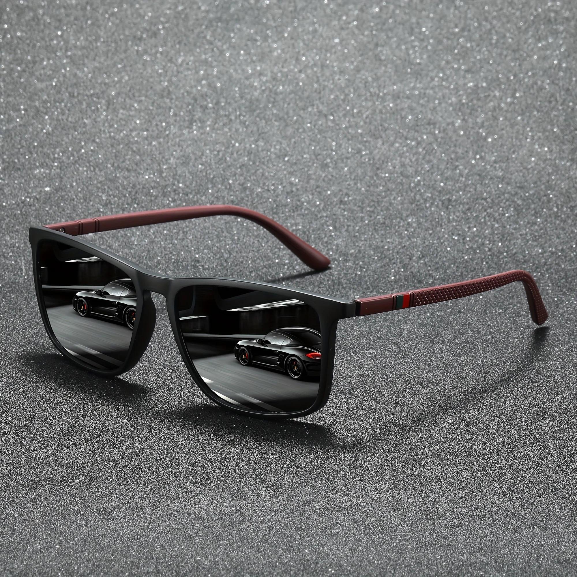 Pack 2/3 lunettes carrées polarisées pour pêche été - Anti-éblouissement vacances voyage - UV400