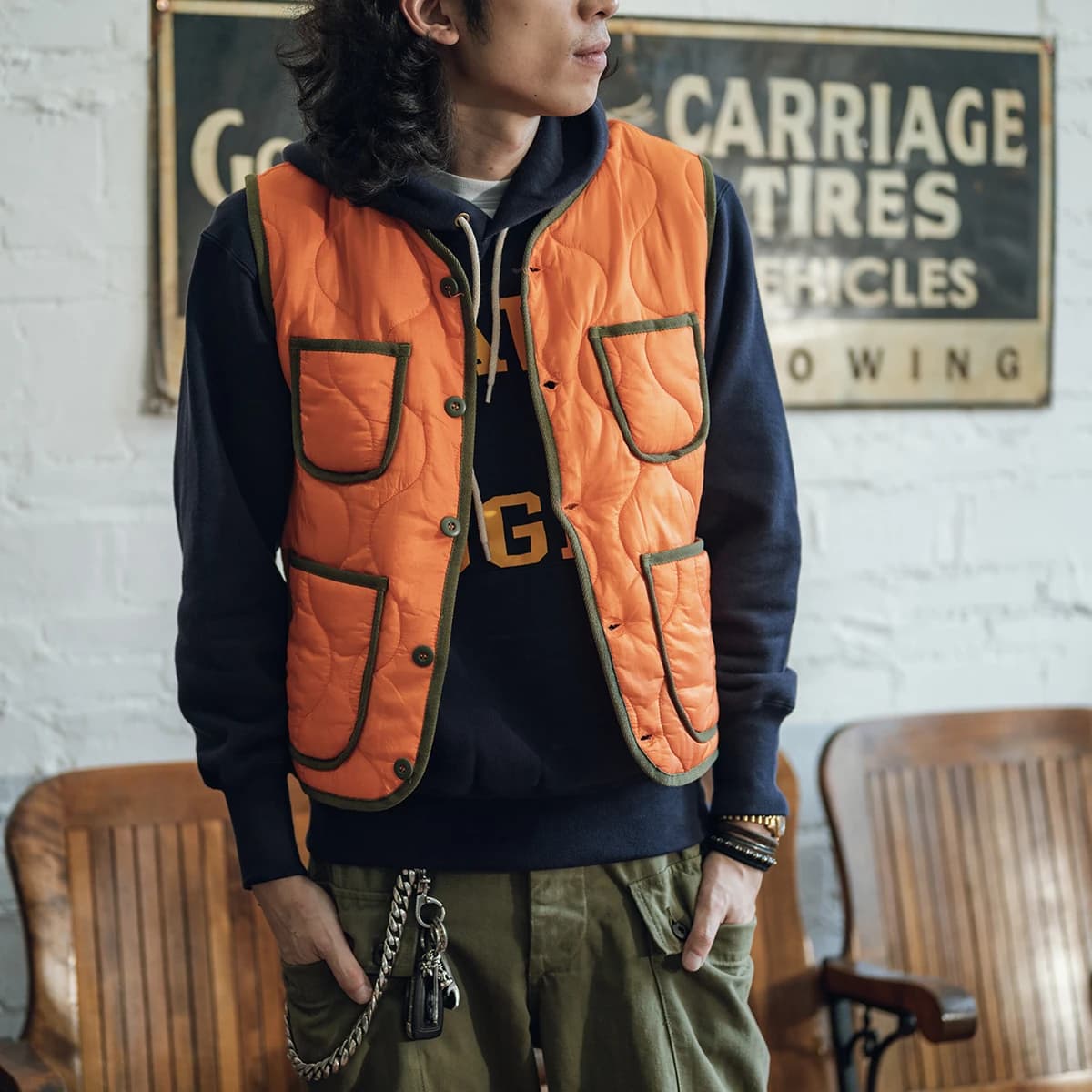 Gilet léger matelassé nylon sans manches - Doublure chaude sans col vestes techniques homme femme