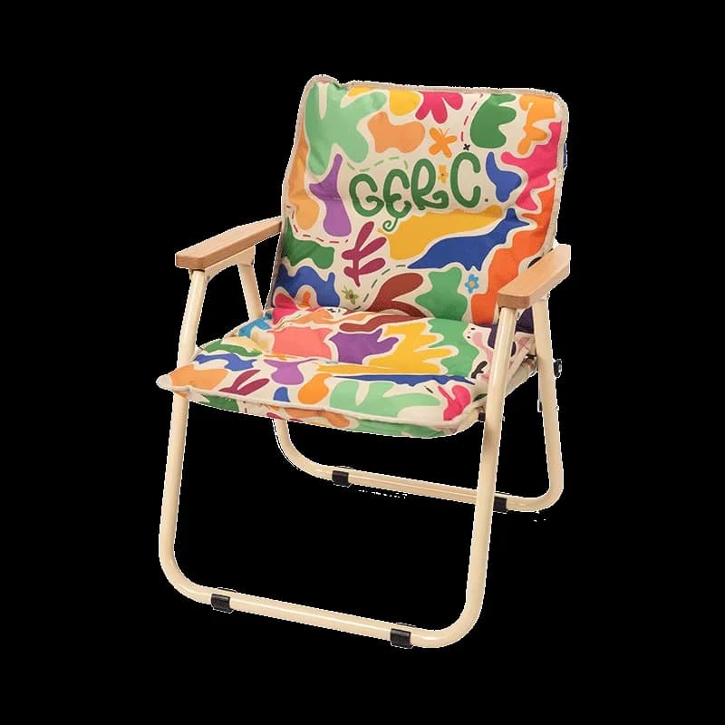 Chaise pliante aluminium GERC double pour pêche, camping et pique-nique - Siège portable Kermit