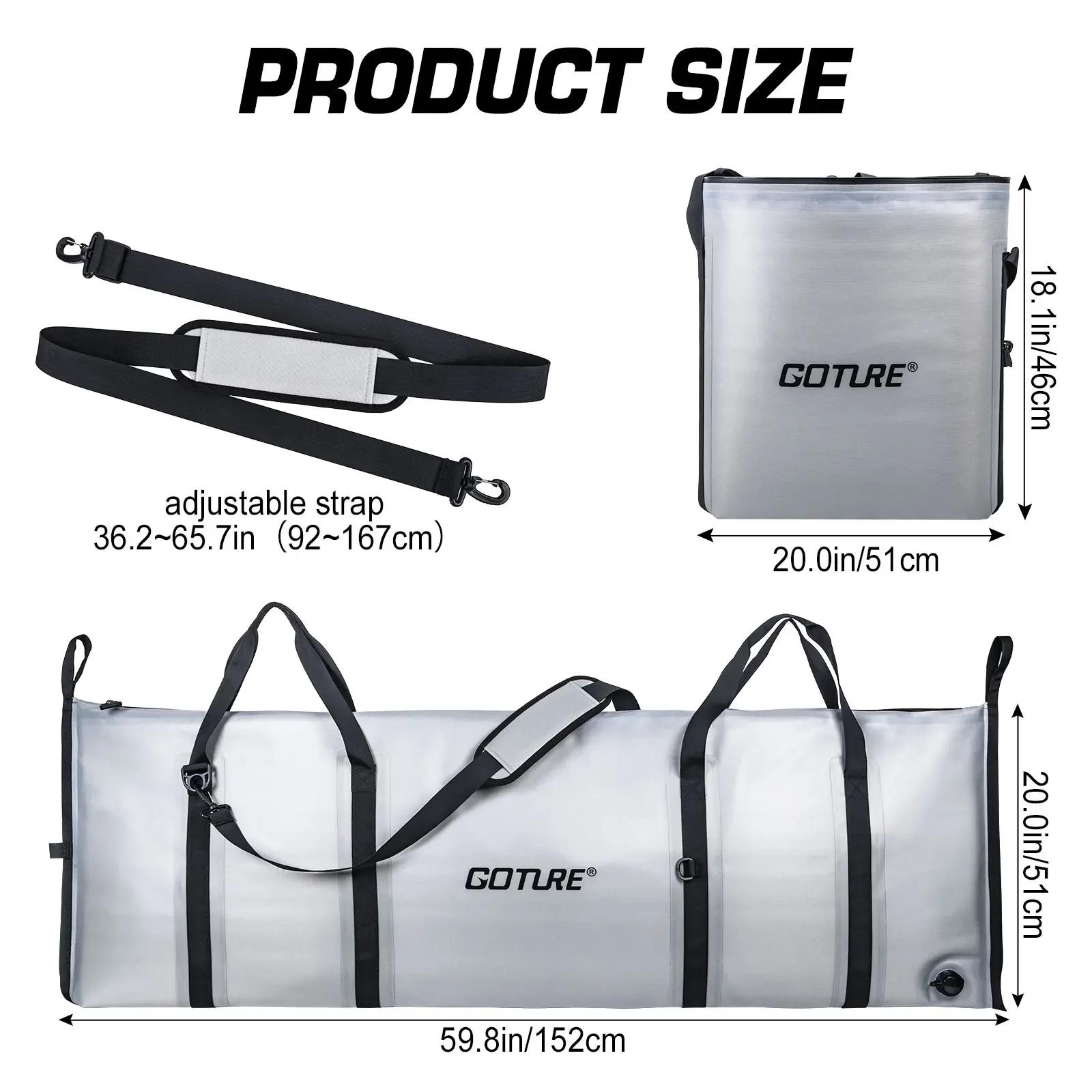 Sac isotherme Goture pour poissons de mer - Conservation fraîcheur 72h étanche et pliable