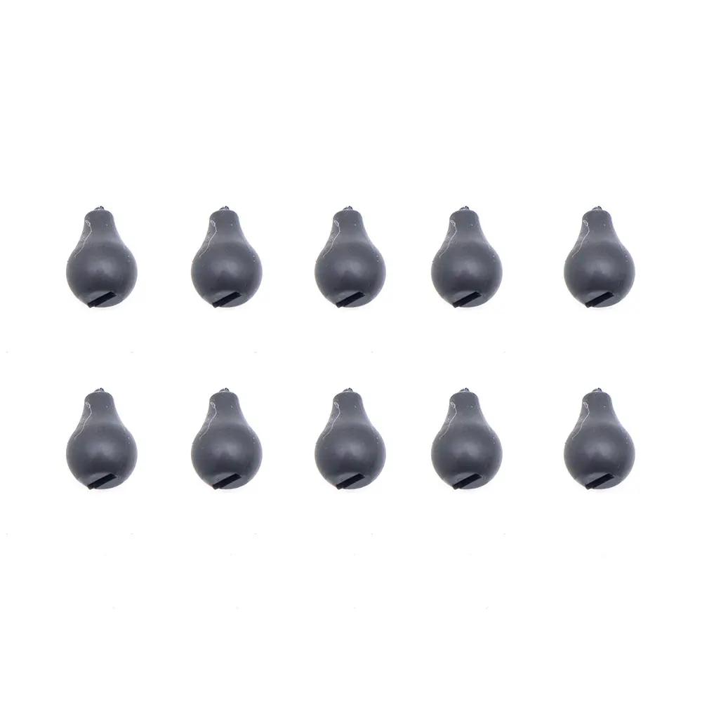 10 perles tungstène pour montage chod rig - Accessoires carpe fluorocarbone avec émerillon connecteur