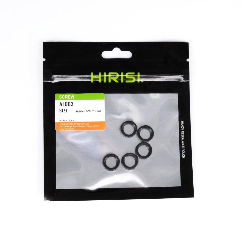 Hirisi 5 écrous de rechange filetage standard noir pour barres d'alarme de pêche à la carpe