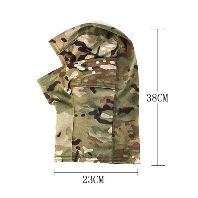 Cagoule tactique Multicam camouflage intégrale pour chasse, pêche, cyclisme et activités outdoor